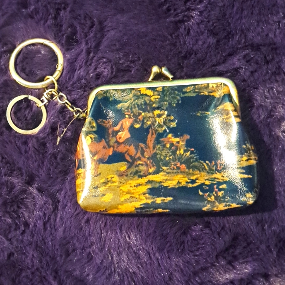 Small leather change purse